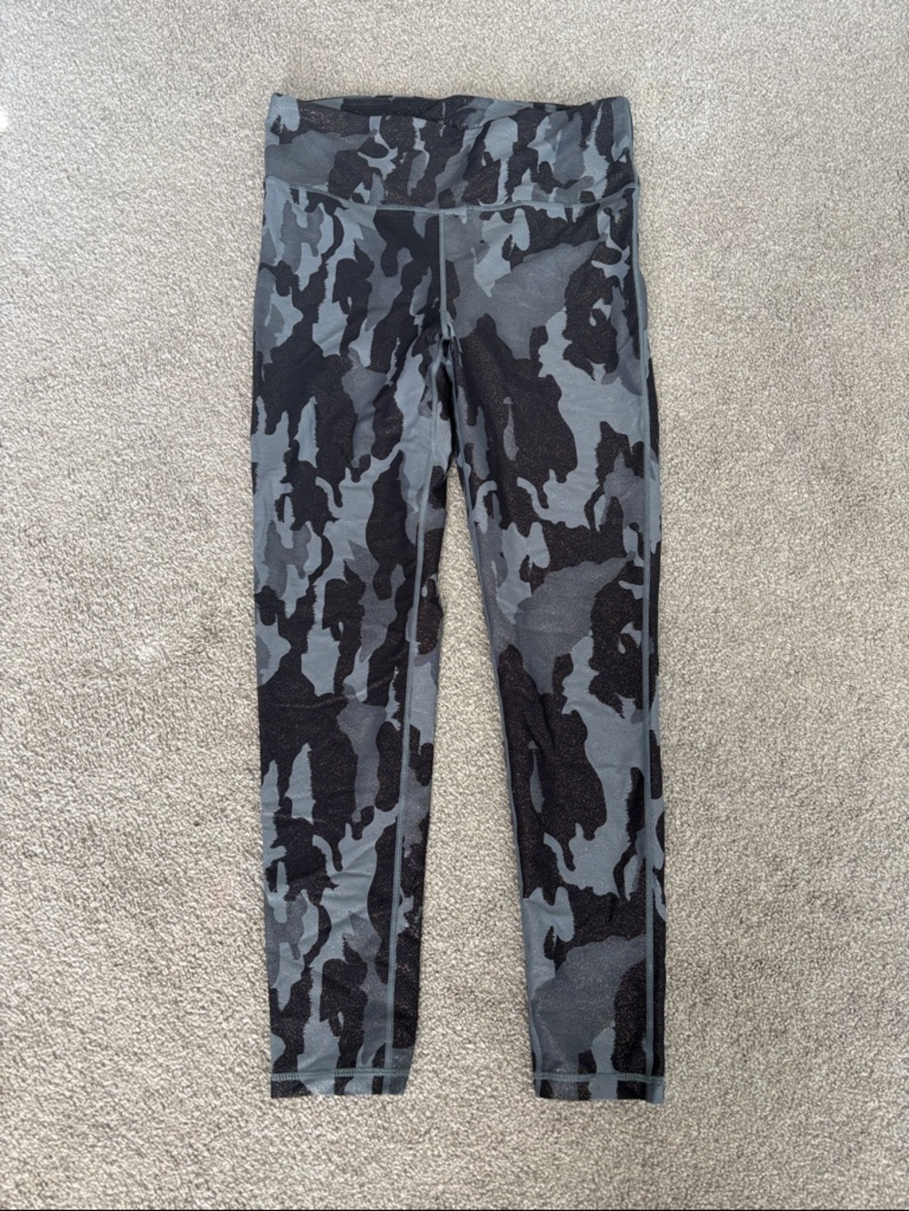 Mono B Black & Gray Camo High-Waist Leggings